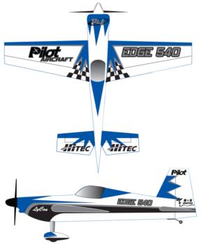 Pilot RC Edge Blue 2 Graphic Package